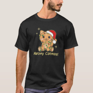 Cat Christmas Animals Cute Cats Meowy Catmas T-Shirt