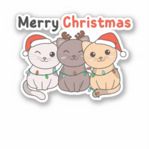 Cat Christmas Animals Cute Cats Merry Christmas