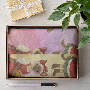 Cat Christmas Bakery for Cat Lovers Holiday Tissue Paper