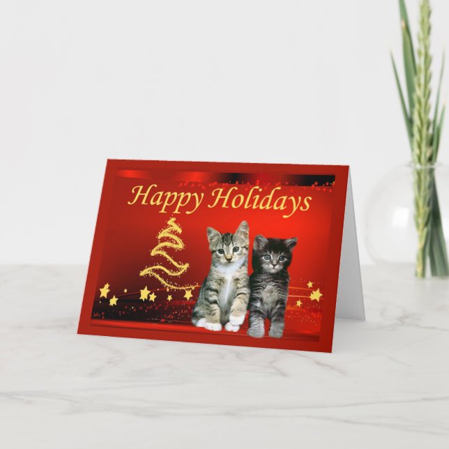 Cat Christmas Card (Front)