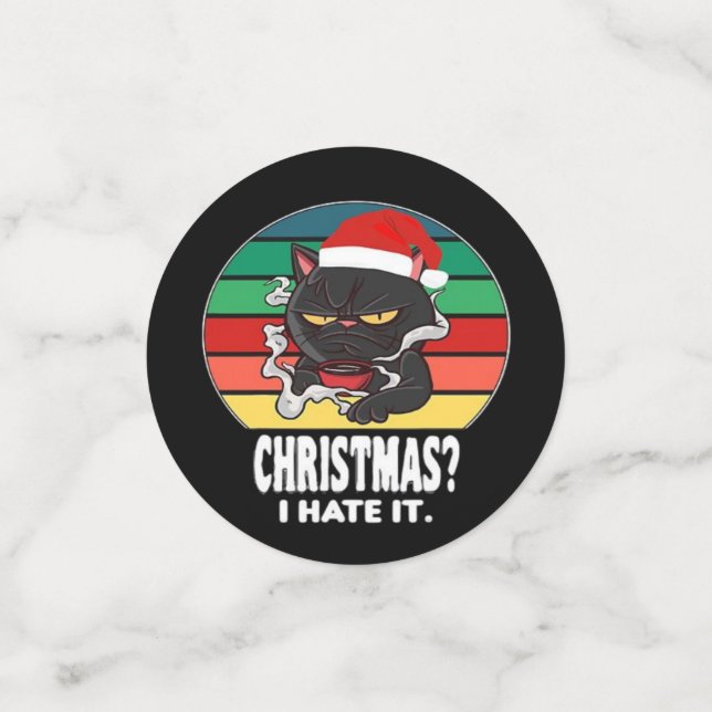 Cat Christmas  Confetti (Small Front)