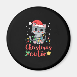 Cat Christmas Cutie Cats Christmas T-Shirt for Men Magnet