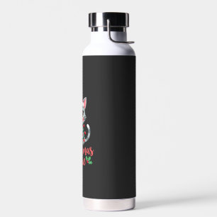Cat Christmas Cutie Cats Christmas T-Shirt for Men Water Bottle