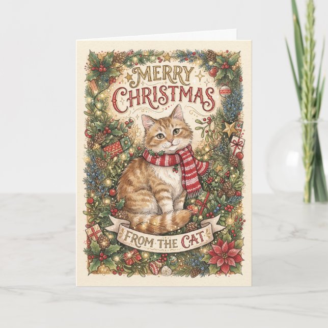 Cat Christmas From The Cat Card (Front)