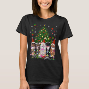 Cat Christmas Funny Shirt Meowy Christmas Tree Cat
