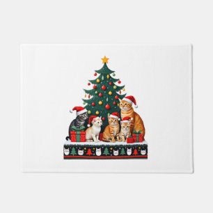 Cat Christmas Funny Ugly Women Men Merry Gift (5) Doormat