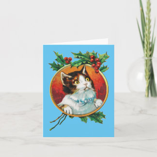 Cat Christmas Holiday card