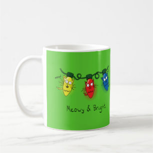 Cat Christmas Meowy and Bright Coffee Mug