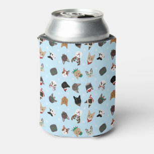 Cat Christmas Pattern Can Cooler