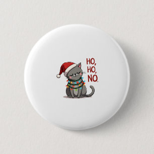 Cat Christmas Shirt Kids Funny Santa Cat Christmas 6 Cm Round Badge