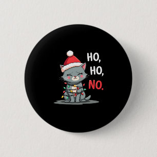 Cat Christmas Shirt Kids Funny Santa Cat Christmas 6 Cm Round Badge