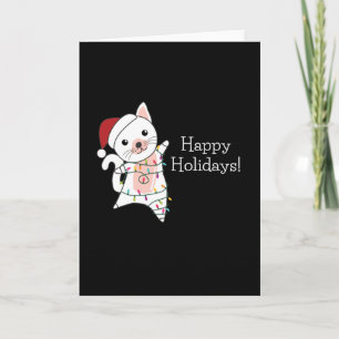 Cat Christmas Snow Winter Animals Cats Card