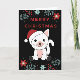 Cat Christmas Snow Winter Animals Cats Card