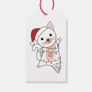 Cat Christmas Snow Winter Animals Cats Gift Tags
