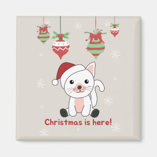 Cat Christmas Snow Winter Animals Cats Magnet