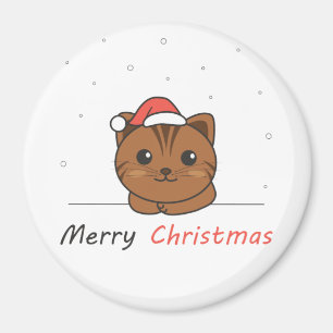 Cat Christmas Snow Winter Animals Cats Magnet