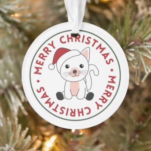 Cat Christmas Snow Winter Animals Cats Ornament