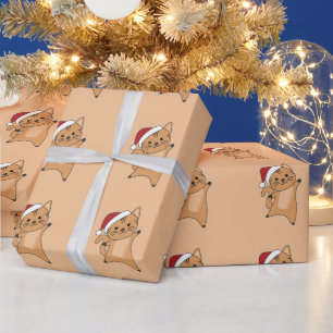 Cat Christmas Snow Winter Animals Cats Wrapping Pa Paper