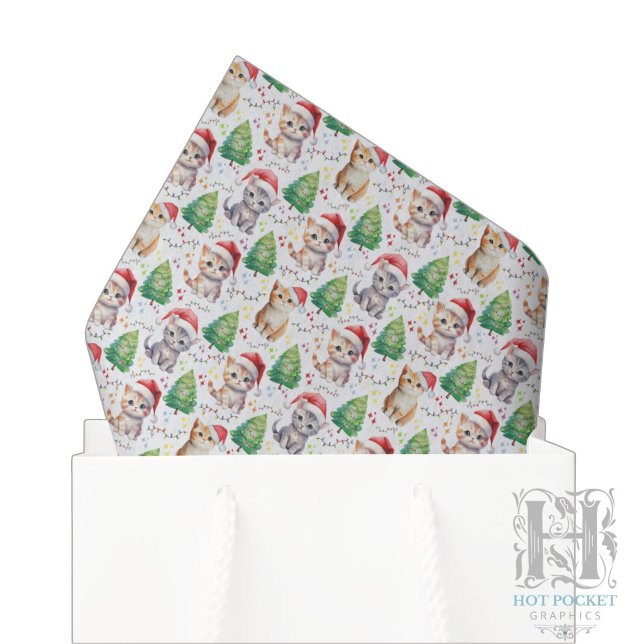 Cat Christmas Tissue Paper (Creator Uploaded)