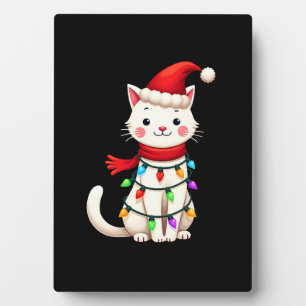 Cat Christmas Tree Christmas (2) Plaque