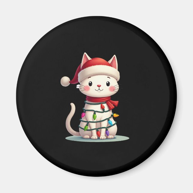 Cat Christmas Tree Christmas (3) Magnet (Front)