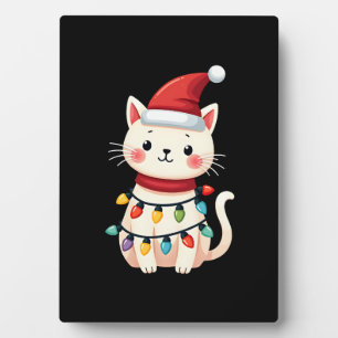 Cat Christmas Tree Christmas (4) Plaque