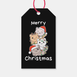 Cat Christmas Tree Christmas Animals Cats Gift Tags