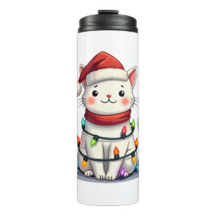 Cat Christmas Tree Christmas Thermal Tumbler