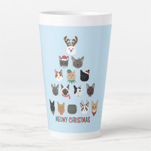 Cat Christmas Tree Latte Mug