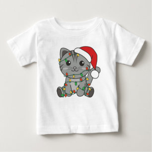 Cat Christmas Winter Animals Cats Baby T-Shirt