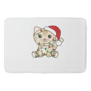 Cat Christmas Winter Animals Cats Bath Mat
