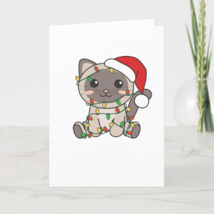 Cat Christmas Winter Animals Cats Holiday Card