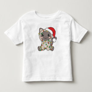 Cat Christmas Winter Animals Cats Toddler T-Shirt