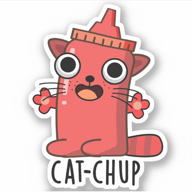 Cat-chup Funny Ketchup Pun  (Front)