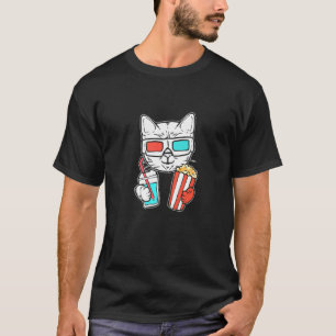 Cat Cinema Foodie T-Shirt