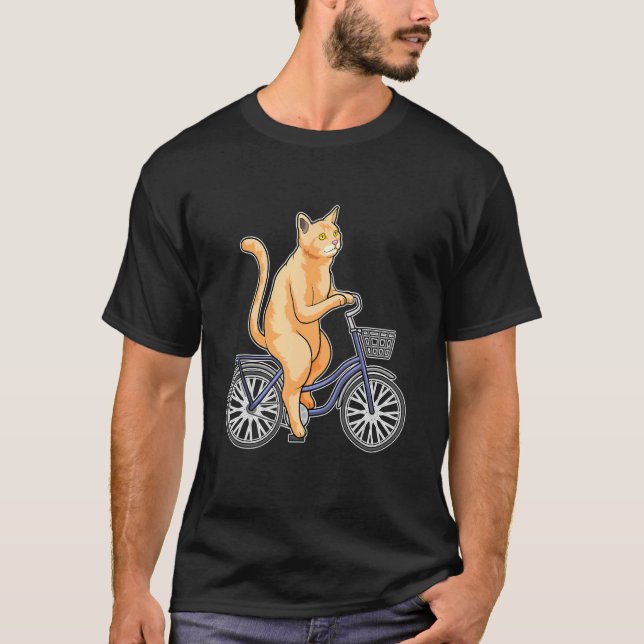 Cat Circus Bicycle T-Shirt (Front)