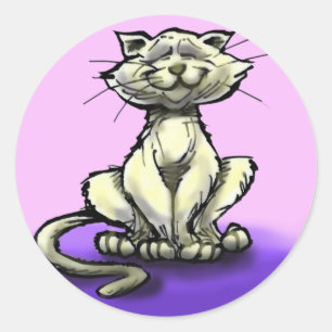 Cat Classic Round Sticker
