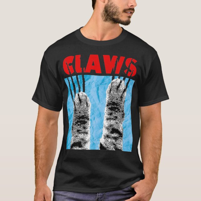 Cat Claws Movie Poster watcher  T-Shirt (Front)