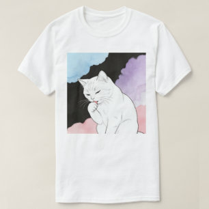 Cat Cleaning Its Paw T-Shirt