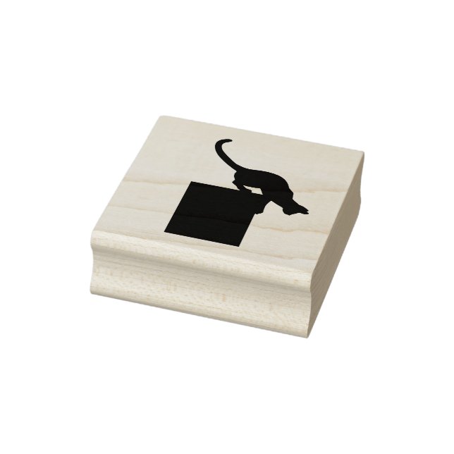 Cat Climbing Up or Down Rubber Stamp (Stamp)