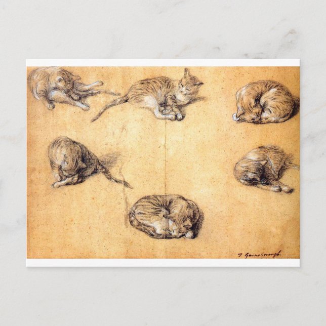 cat-clip-art-8 postcard (Front)