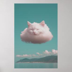 Cat Cloud Poster