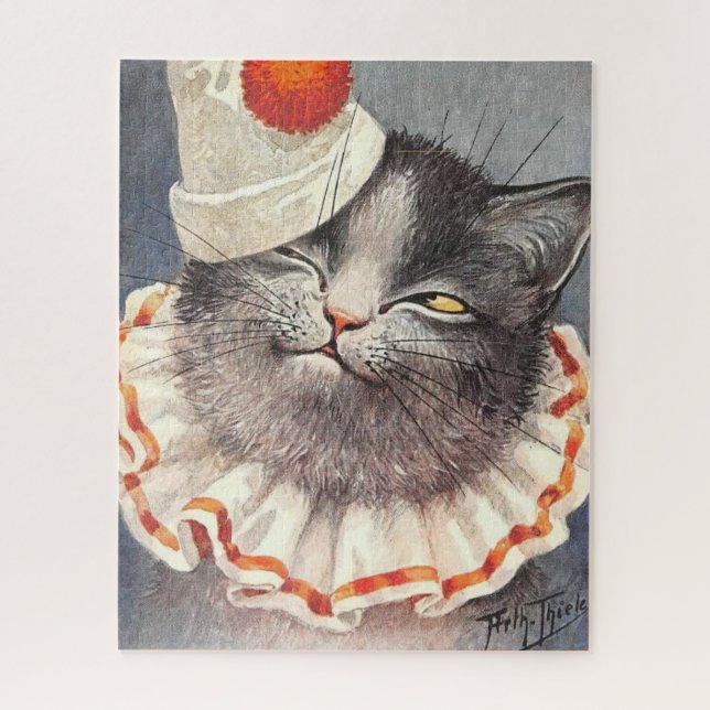 Cat Clown by Arthur Thiele Jigsaw Puzzle (Vertical)