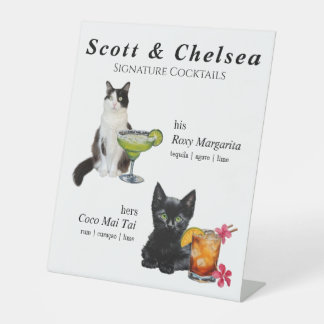 Cat Cocktail Sign