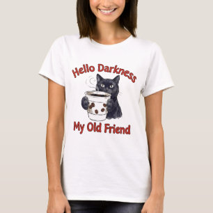 Cat Coffee Funny Caffeine Addict T-Shirt