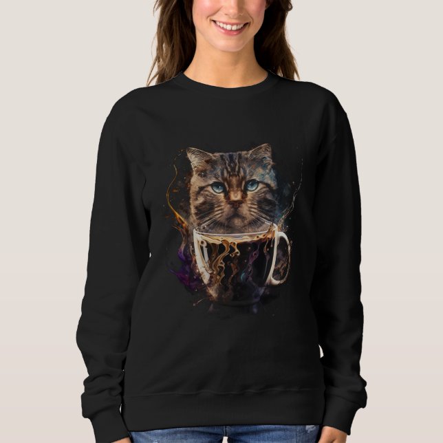 Cat Coffee Graphic Tees Men Women Boys Girls  1 (Front)