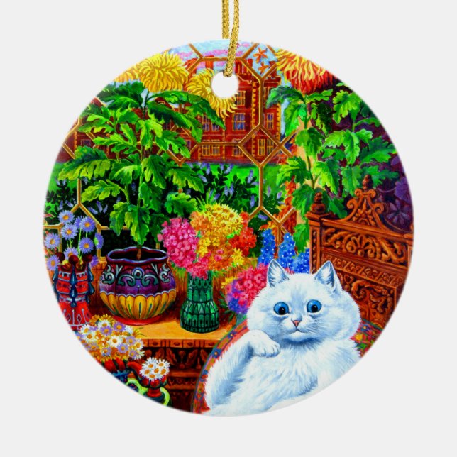 Cat College Master Ceramic Ornament (Front)