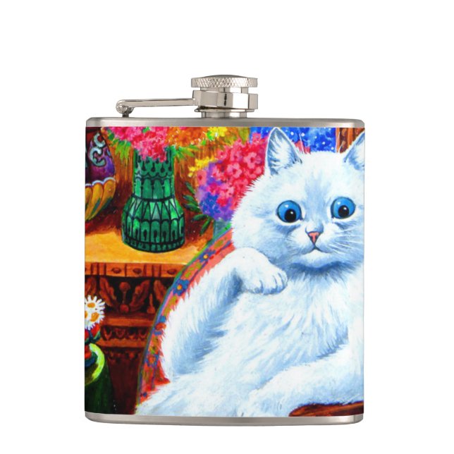 Cat College Master Hip Flask (Front)
