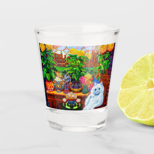 Cat College Master Shot Glass