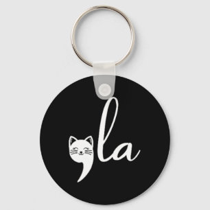Cat Comma La Kamala Harris For President 2024 Elec Key Ring